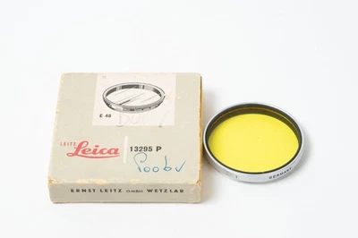 Leica E48 Yellow 1 Filter - Silver / 13295 with packing (97-98%new, 48mm) - Image 1 of 3