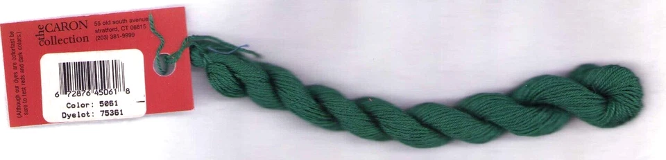 Impressions by Caron SILK & WOOL 5051 Green 36 yds from Italy Needlework - Image 1 of 2