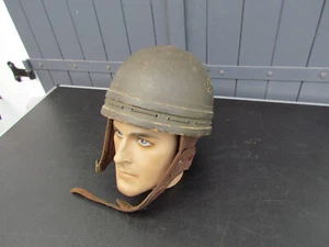 CASQUE DISPATCH RIDER ANGLAIS 1942 ORIGINAL 1ER TYPE GB 39-45 CCL 1942 - Picture 1 of 10
