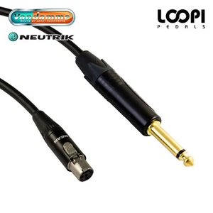 Shure PGX14UK Guitar Wireless Beltpack Lead - Van Damme cable w/ Neutrik Jack ST - Picture 1 of 5