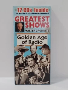 Greatest Shows Golden Age Of Radio Selected by Walter Cronkite 12 CDs Classics - Foto 1 di 8