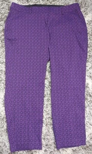 Neu Lane Bryant The Ashley lila & schwarz Curvy Ankle Damenhose Übergröße 20 - Bild 1 von 10
