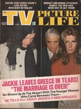 TV Picture Life June 1973 Jackie Kennedy Onassis Burt Reynolds 070119AME