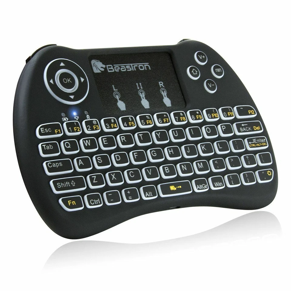 Beastron 2.4GHz Mini Wireless Keyboard w/Mouse Touchpad Rechargeable Combo - Image 1 of 4