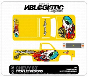 '83 CHEVY SILVERADO Custom WaterSlide Decal for hot wheels 1/64 - Picture 1 of 4