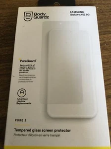 BodyGuardz Pure2 Tempered Glass Screen Protector for Samsung Galaxy A52 5G, Cell - Zdjęcie 1 z 2