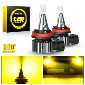 H11 AUXITO H16 H8 LED Bulb FogLight DRL Lamp Super Bright Yellow Golden Amber - Picture 1 of 11