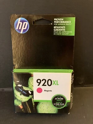 HP 920XL High Yield Original Ink Cartridge, Magenta (CD973AN) - Image 1 of 4