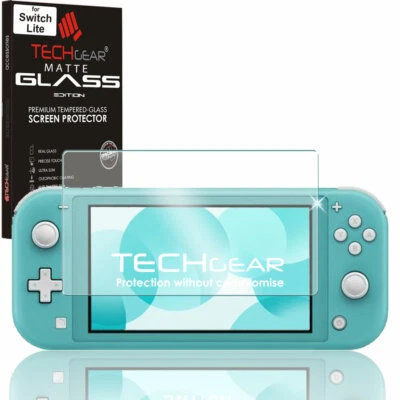 TECHGEAR Anti-Glare TEMPERED GLASS MATTE Screen Protector for Nintendo Switch Lite
