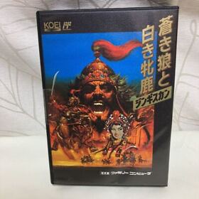 The Blue Wolf And White Deer Genghis Khan Fc Nintendo Famicom Software Family Co