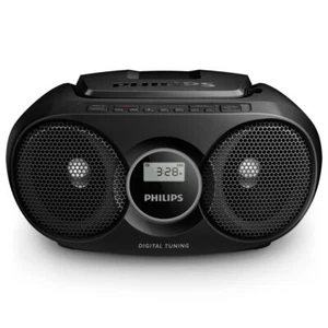 Philips AZ215B/79 CD Soundmachine Boombox CD/CD-R/CD-RW Player FM Radio Black - Picture 1 of 3