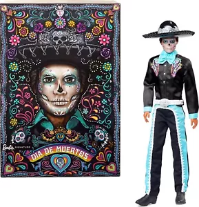 Barbie Signature-Ken Día De Muertos 2024,Bambola da Collezione in Abito Satinato - Foto 1 di 12