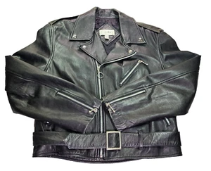 Cedars Damen Leder Biker Jacke Medium Punk Made in USA - Bild 1 von 21