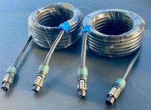 PA Kabel OFC Speakon Boxen Kabel  2 Stück  je 10m 4x 2,5 qmm Neutrik NL4FXX-WS - Bild 1 von 4
