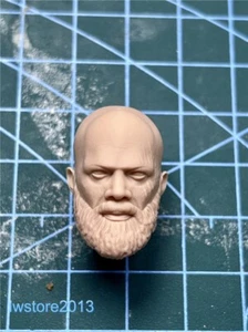1:18 Nick Fury Director D Head Sculpt Carved For 3.75" Male Action Figure Body - Picture 1 of 6
