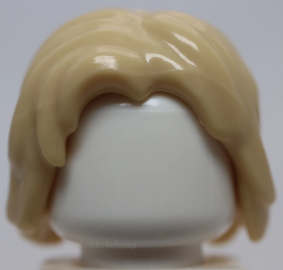 Lego Minifigura Bronceada Cabello Largo Medio Deshacido con Parte Central Foto 1 de 1