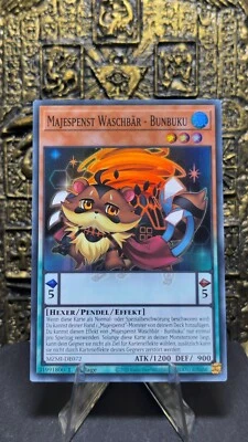Yu-Gi-Oh! MAJESPENST WASCHBÄR - BUNBUKU MZMI-DE072 SUPER RARE 1. AUFLAGE NM - Bild 1 von 3