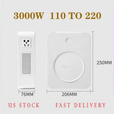 3000W Watt Step Up Machine Converter Transformer 110V to 220V volts Step Up - Image 1 of 4
