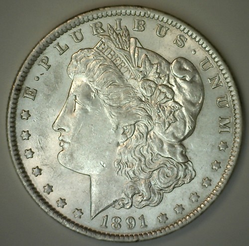 1891 BU Morgan Silver One Dollar BU $1 US Type Coin Uncirculated | eBay