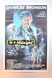 10 TO MIDNIGHT 1983 Charles Bronson Movie Poster-27x41" B14-32-15 - Picture 1 of 7