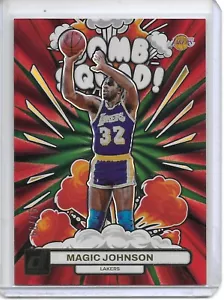 2023-24 Panini Donruss Magic Johnson Bomb Squad Holo Red & Green Laser #66/75!! - Bild 1 von 2