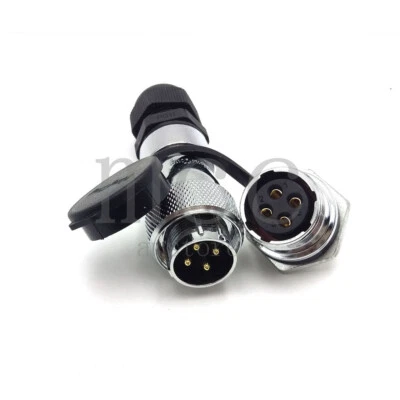 WS20 4pin Waterproof IP67 Circular Connector Plug ,Aviation Cable Connector 25A - Image 1 of 4
