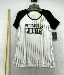 Fanatics Womens White Pittsburgh Pirates Scoop Neck Raglan Sleeve Jersey Size S - Picture 1 of 8