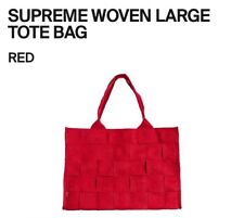 Supreme Woven Large Tote Bag SS23 [Red]