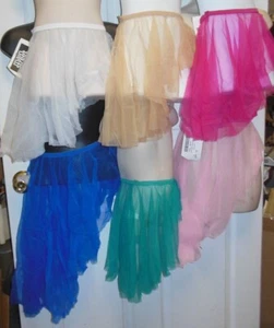FALDA DE BALLET DE GASA ASIMÉTRICA MUCHOS COLORES 1 capa con volantes niñas/dama - Imagen 1 de 28