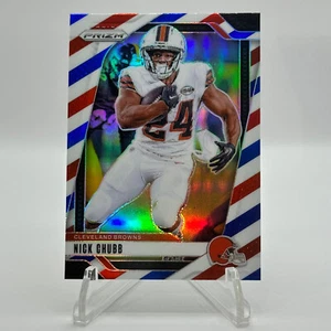 2024 Panini Prizm NICK CHUBB #65 Red White & Blue Prizm - Cleveland Browns - Picture 1 of 3
