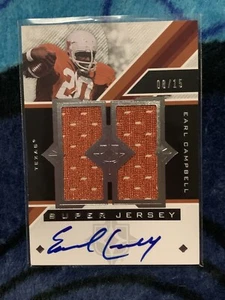 Earl Campbell Upper Deck Autographed Super Jersey Ultimate Collection - Picture 1 of 2