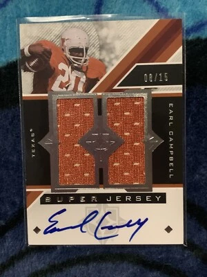 Earl Campbell Upper Deck Autographed Super Jersey Ultimate Collection - Image 1 of 2