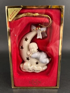 Vintage Lenox Baby’s First Christmas Boy 2001 Annual Ornament New - Picture 1 of 6