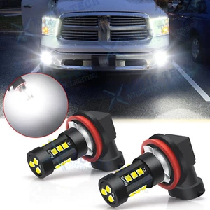 2 bombillas antiniebla LED blancas de 6000 k para Dodge Challenger 15-20 Dodge Dart 2013-16 - Imagen 1 de 11