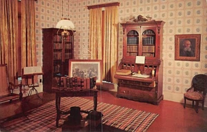 Postcard WI: Nelson Dewey Office, Stonefield, Cassville, Wisconsin - Picture 1 of 2