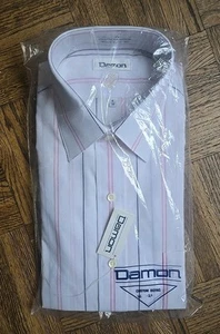 Vintage Damon Classic Striped Dress Shirt Men's LS Size 16 / 33 NIP NWT - Picture 1 of 6