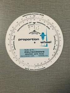 Polychrome Proportion Wheel - Rotating Calculator - Picture 1 of 2