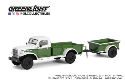 Dodge Power Wagon 1950 Greenlight Hitch & Tow 32 y remolque de 1/4 tonelada 32320-A Foto 1 de 2