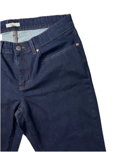 Jeans Eileen Fisher Algodón Orgánico Denim Índigo Ajustado Azul EEMDN $178 Talla 10 - Imagen 1 de 7