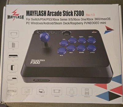 Mayflash F300 Arcade Fight Stick Joystick for PS4, XBOX ONE, PC, Nintendo Switch - Image 1 of 4