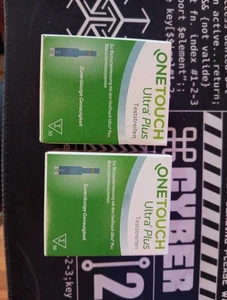 2x One Touch Ultra Plus Blutzucker-Teststreifen 2x50 Neu Ovp Mhd 31.3.2026 - Bild 1 von 3