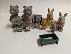 Sylvanian Familes Maple Town Animal Doll Lot Calico Critters - Picture 1 of 18