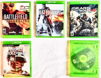 Xbox One Lot 5 Spiele - Battlefield, Gears of War, COD Cold War - Discs ungetestet - Bild 1 von 4