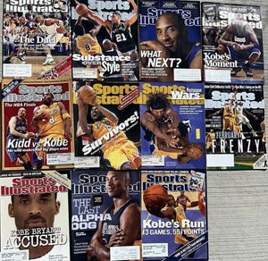 Lotto di 11 copertine riviste KOBE BRYANT 1999-2013 illustrate sportive - Foto 1 di 7