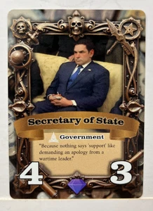 Conspiracy Theory TCG Promo Card Marco Rubio Secretary of State USA A7 - Picture 1 of 1
