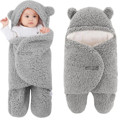 Coperta Teddy Bear Baby Blanket Fluffikins - Morbidezza e Calore per il Tuo Picc - Immagine 1 di 4