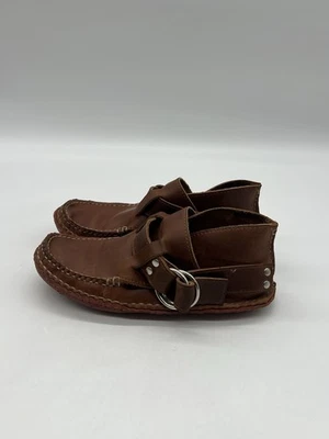 Botas Quoddy femininas tamanho 7 couro marrom uísque sola Vibram anel chukka. - Imagem 1 de 4