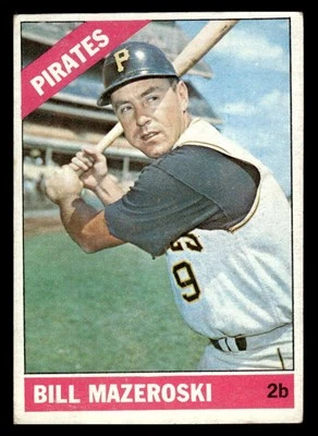 1966 Topps Bill Mazeroski Pittsburgh Pirates #210 VG-EX Y1691 - Image 1 of 2