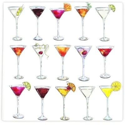 Servilletas Martini para decoraciones de cumpleaños Martini, un poco más antiguo decoración de fiesta... Foto 1 de 4