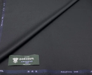 Black Geometric Amadeus All Wool Fabric Suiting Fabric By Dormeuil, 3.4m x 1.50m - Picture 1 of 6